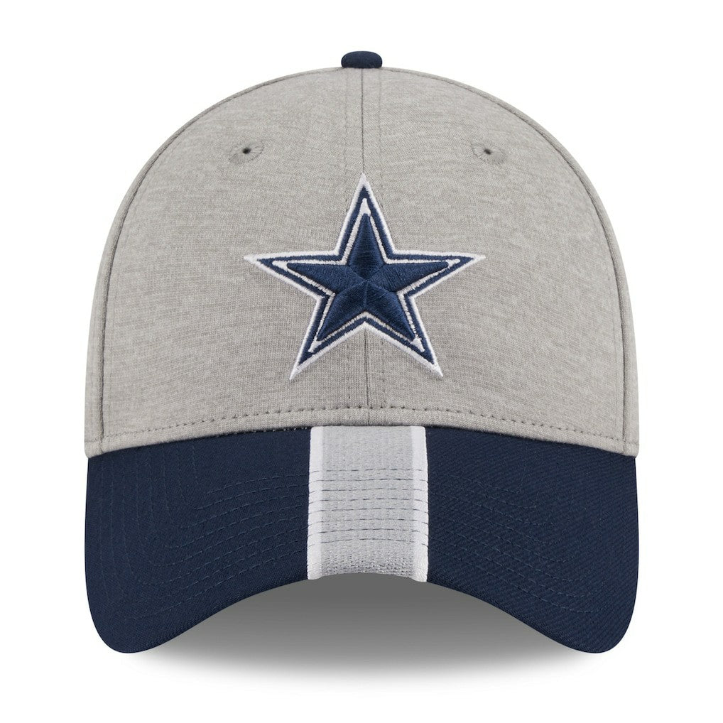 Dallas Cowboys New Era Stripe 39THIRTY Flex Hat Heather Silver