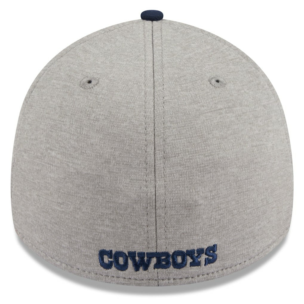 Dallas Cowboys New Era Stripe 39THIRTY Flex Hat Heather Silver