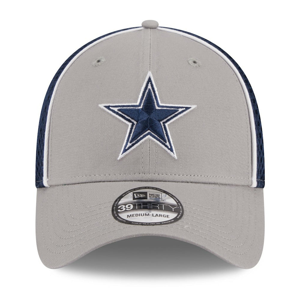 Dallas Cowboys New Era Pipe 39THIRTY Flex Hat Gray