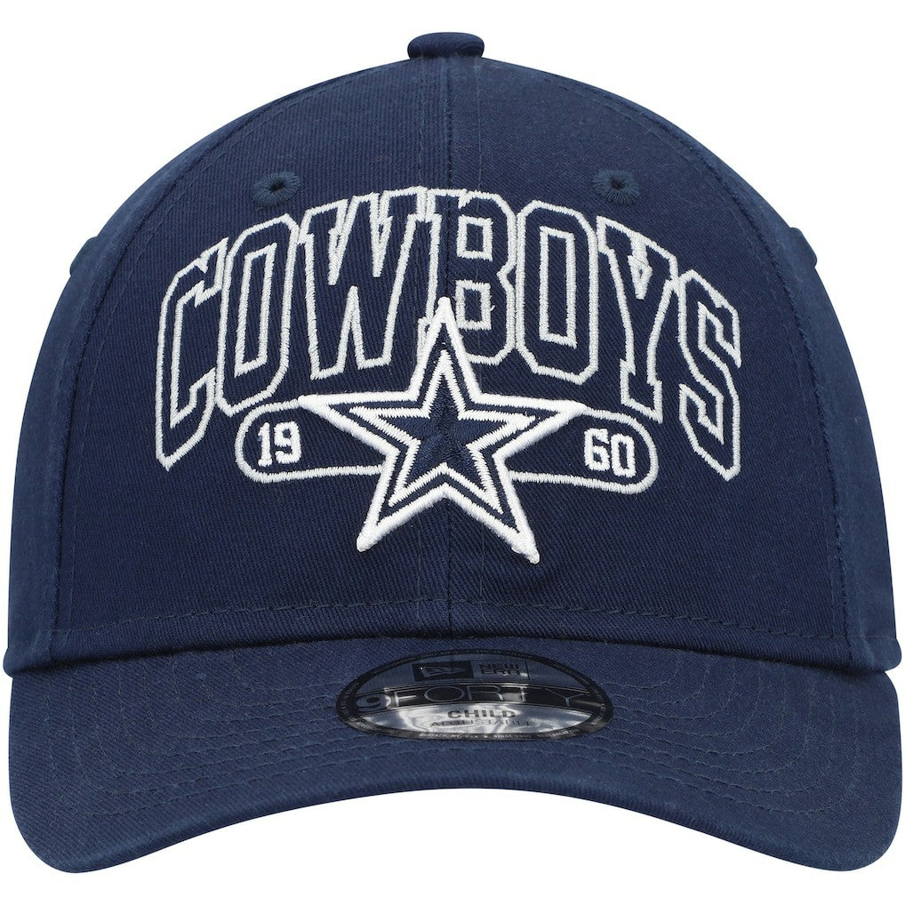 Dallas Cowboys New Era Preschool Outline 9FORTY Adjustable Hat Navy