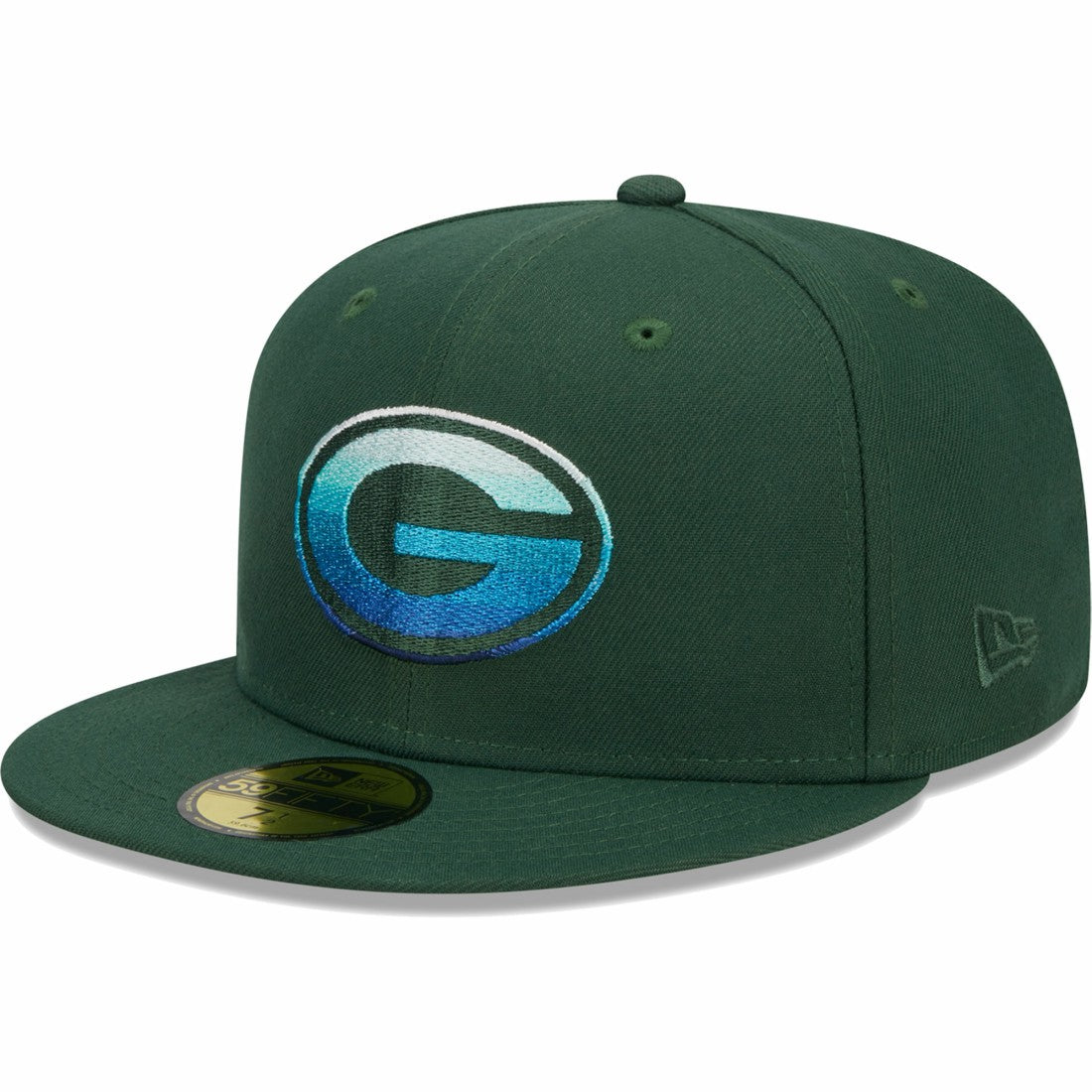 Green Bay Packers New Era Gradient 59FIFTY Fitted Hat Green