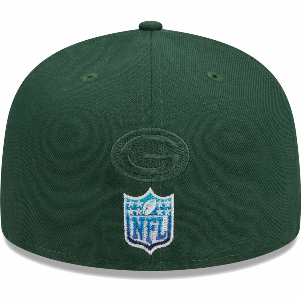 Green Bay Packers New Era Gradient 59FIFTY Fitted Hat Green