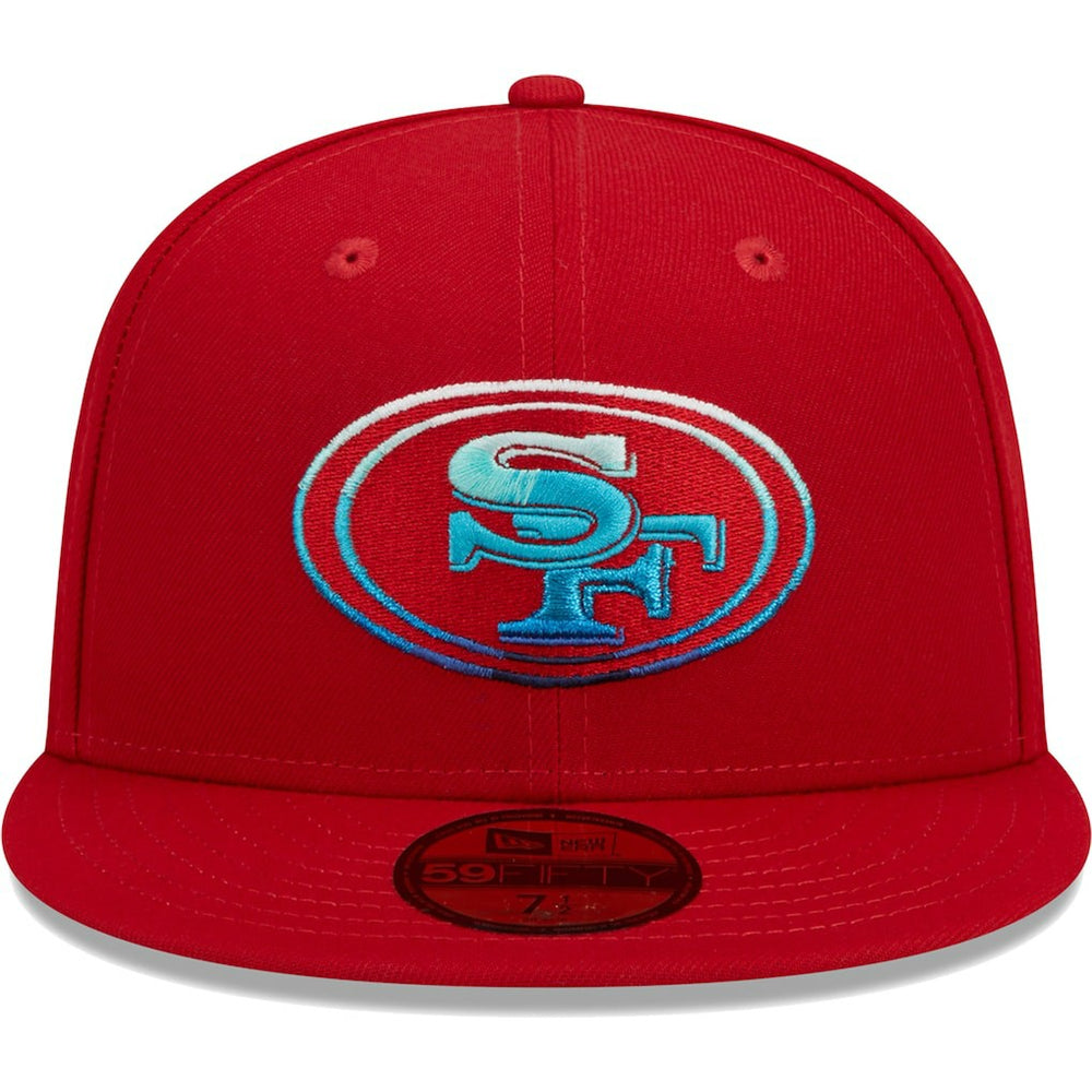 San Francisco 49ers New Era Gradient 59FIFTY Fitted Hat Scarlet