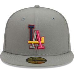 Los Angeles Dodgers New Era Color Pack 59FIFTY Fitted Hat - Gray - New Era Lifestyle