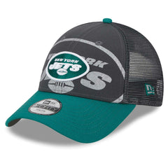 New York Jets New Era Preschool Reflect 9FORTY Adjustable Hat Graphite/Green