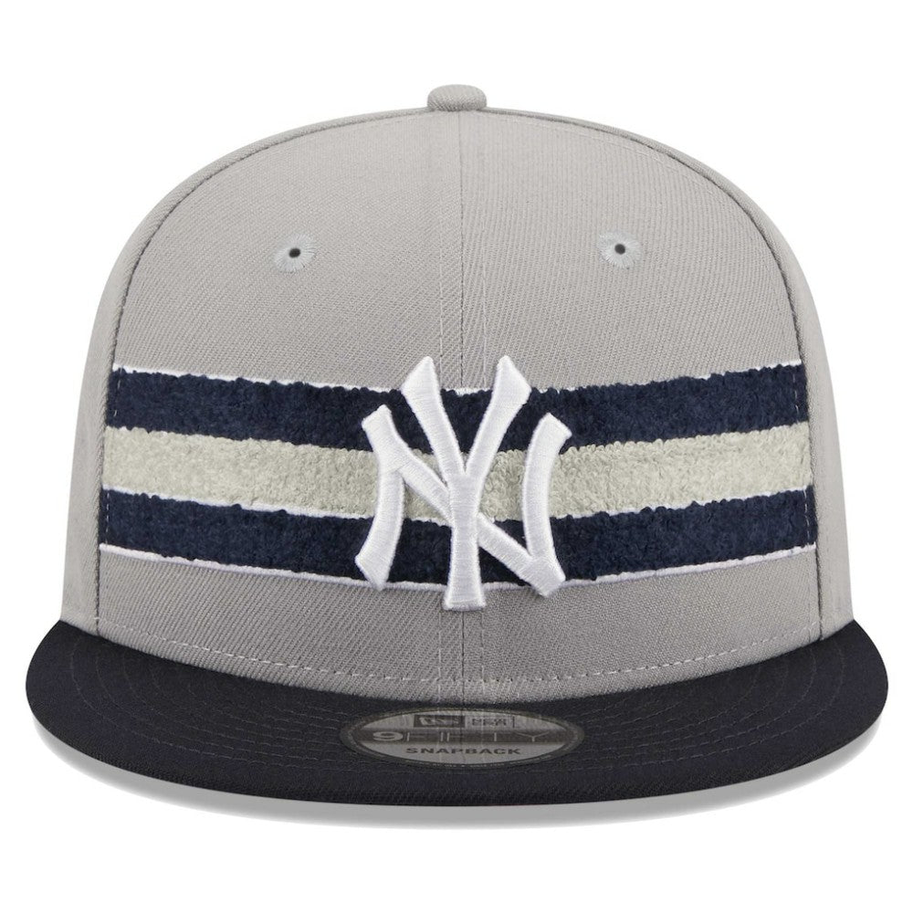New York Yankees New Era Band 9FIFTY Snapback Hat - Gray/Navy - New Era Discount