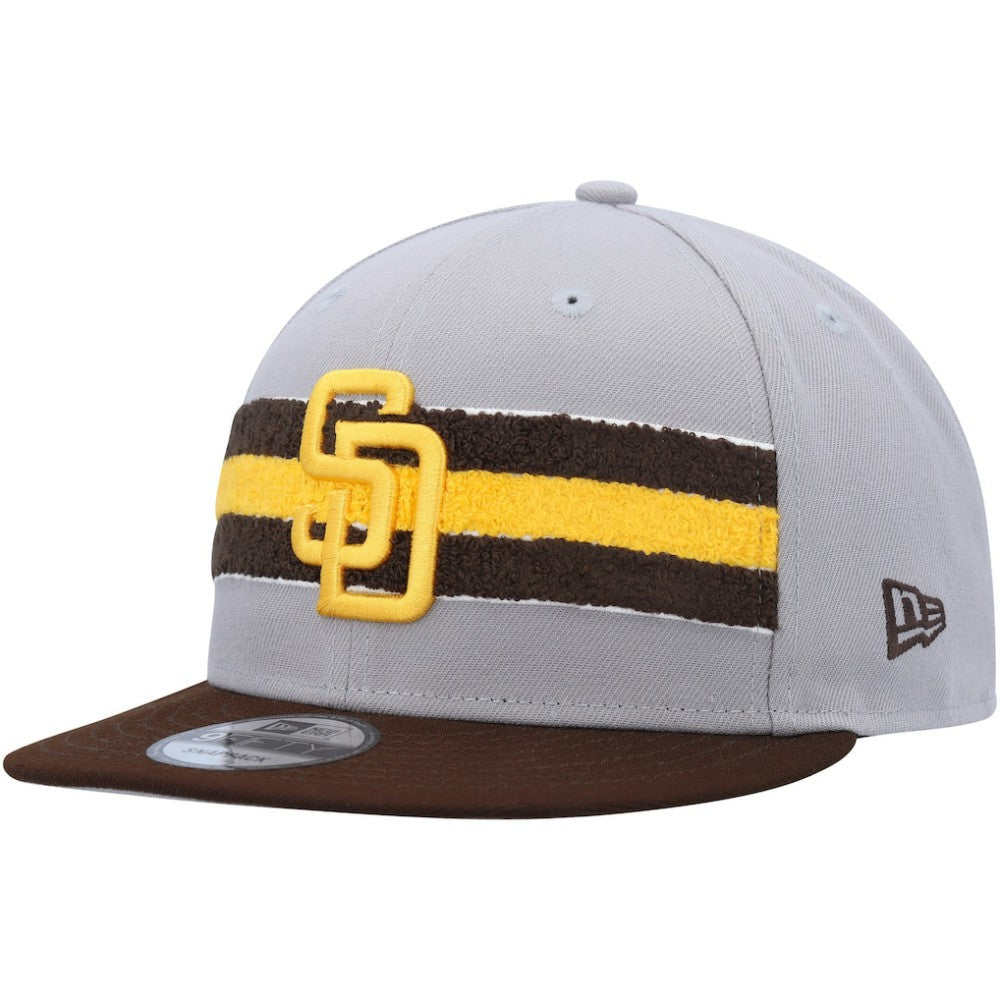 San Diego Padres New Era Band 9FIFTY Snapback Hat - Gray/Brown - New Era Online