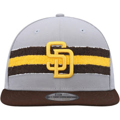 San Diego Padres New Era Band 9FIFTY Snapback Hat - Gray/Brown - New Era Online