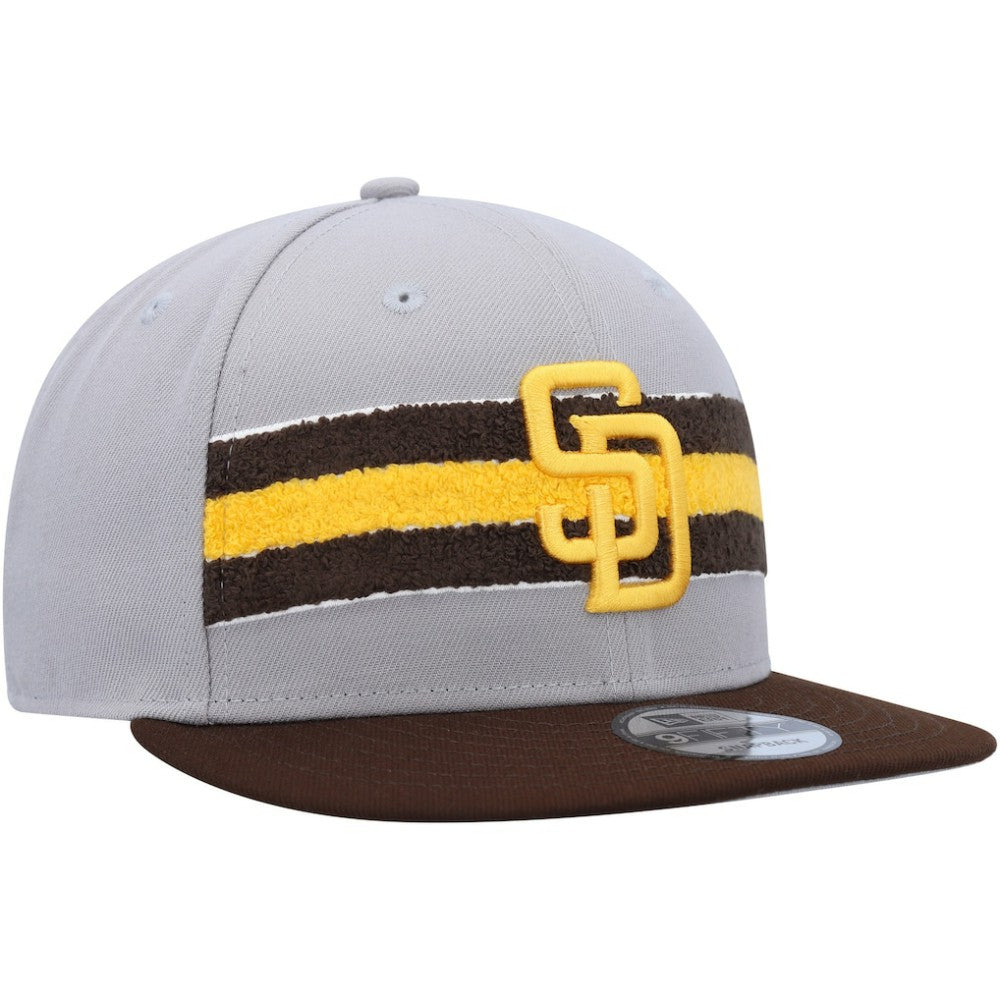 San Diego Padres New Era Band 9FIFTY Snapback Hat - Gray/Brown - New Era Online