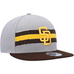 San Diego Padres New Era Band 9FIFTY Snapback Hat - Gray/Brown - New Era Online
