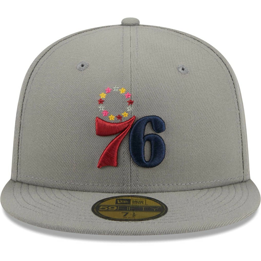 Philadelphia 76ers Color Pack 59FIFTY Fitted Hat Gray | New Era discount
