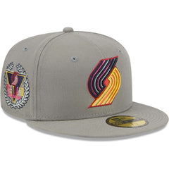 Portland Trail Blazers Color Pack 59FIFTY Fitted Hat Gray | New Era discount