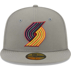Portland Trail Blazers Color Pack 59FIFTY Fitted Hat Gray | New Era discount