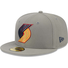 Portland Trail Blazers Color Pack 59FIFTY Fitted Hat Gray | New Era discount