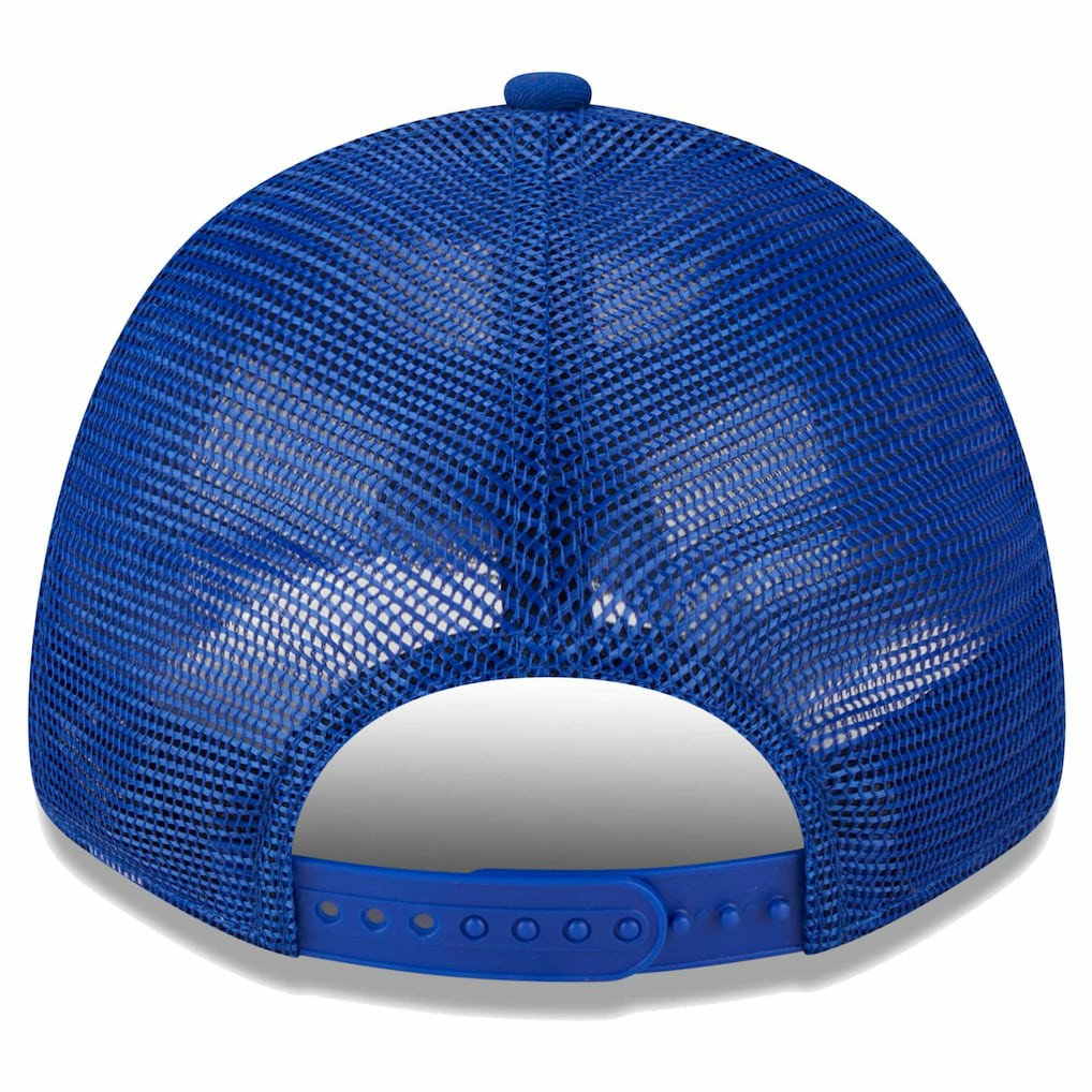 Philadelphia 76ers Plate Oversized Patch Trucker 9FORTY Adjustable Hat Royal | New Era discount