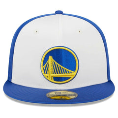 Golden State Warriors Throwback Satin 59FIFTY Fitted Hat for sale White | New Era discount