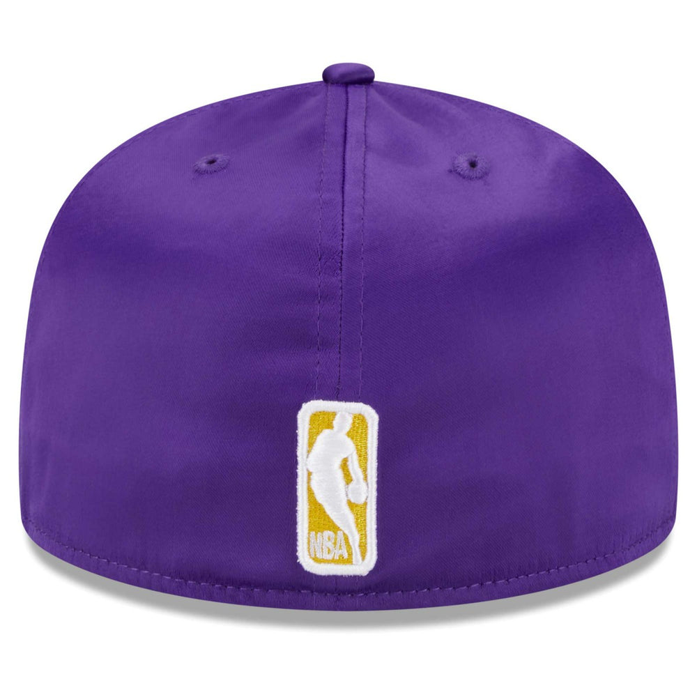 Los Angeles Lakers Throwback Satin 59FIFTY Fitted Hat White | New Era online
