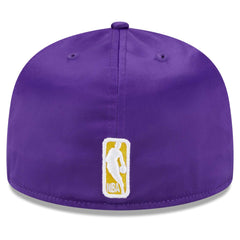 Los Angeles Lakers Throwback Satin 59FIFTY Fitted Hat White | New Era online