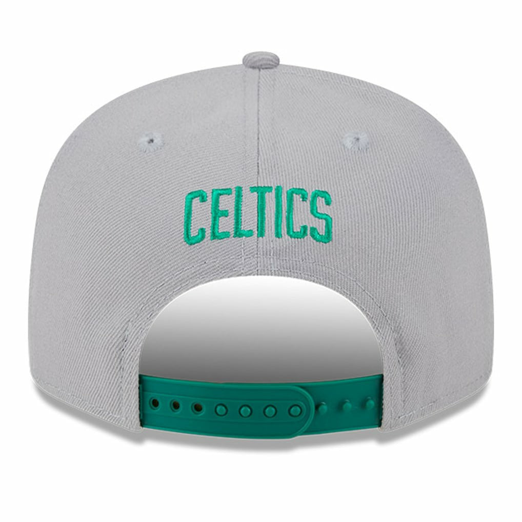 Boston Celtics Chenille Band 9FIFTY Snapback Hat Gray | New Era for sale