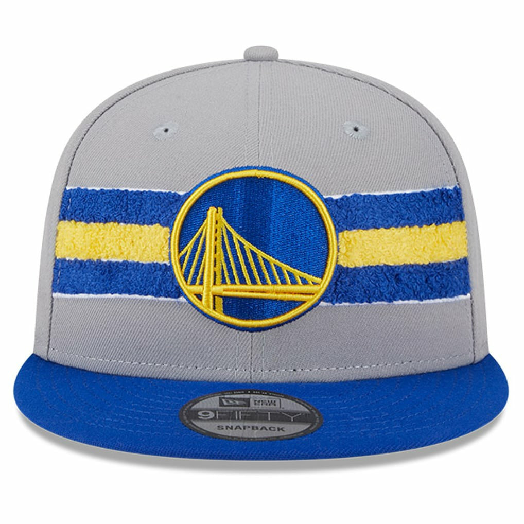 Golden State Warriors Chenille Band 9FIFTY Snapback Hat for sale Gray | New Era discount