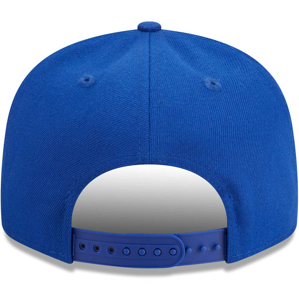 Golden State Warriors Golden Tall Text 9FIFTY Snapback Hat for sale Royal | New Era Near Me