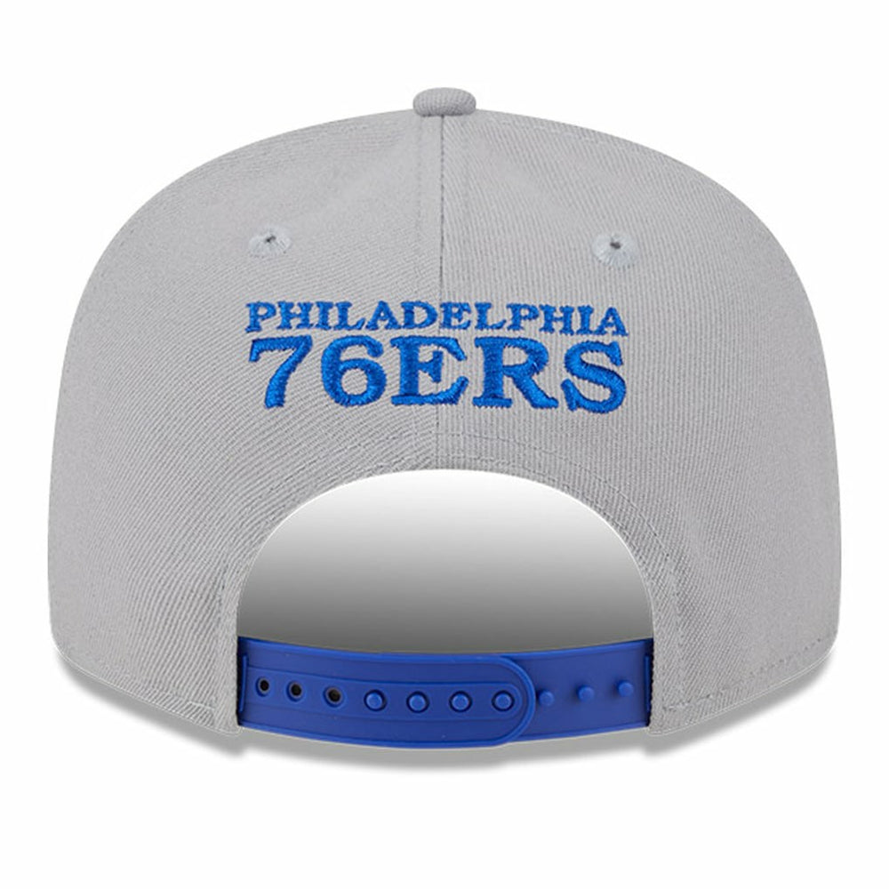 Philadelphia 76ers Chenille Band 9FIFTY Snapback Hat Gray | New Era online