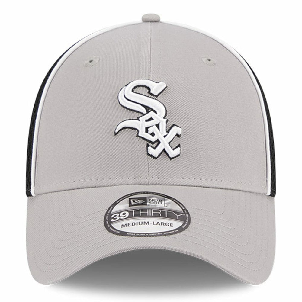 Chicago White Sox New Era Pipe 39THIRTY Flex Hat - Gray - New Era Lifestyle