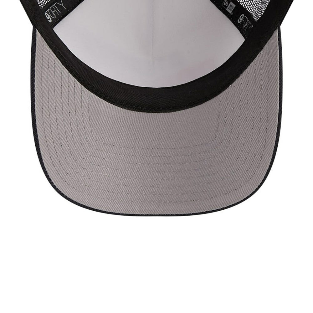Boston Red Sox New Era Stacked A-Frame Trucker 9FORTY Adjustable Hat - White/Navy - New Era Online