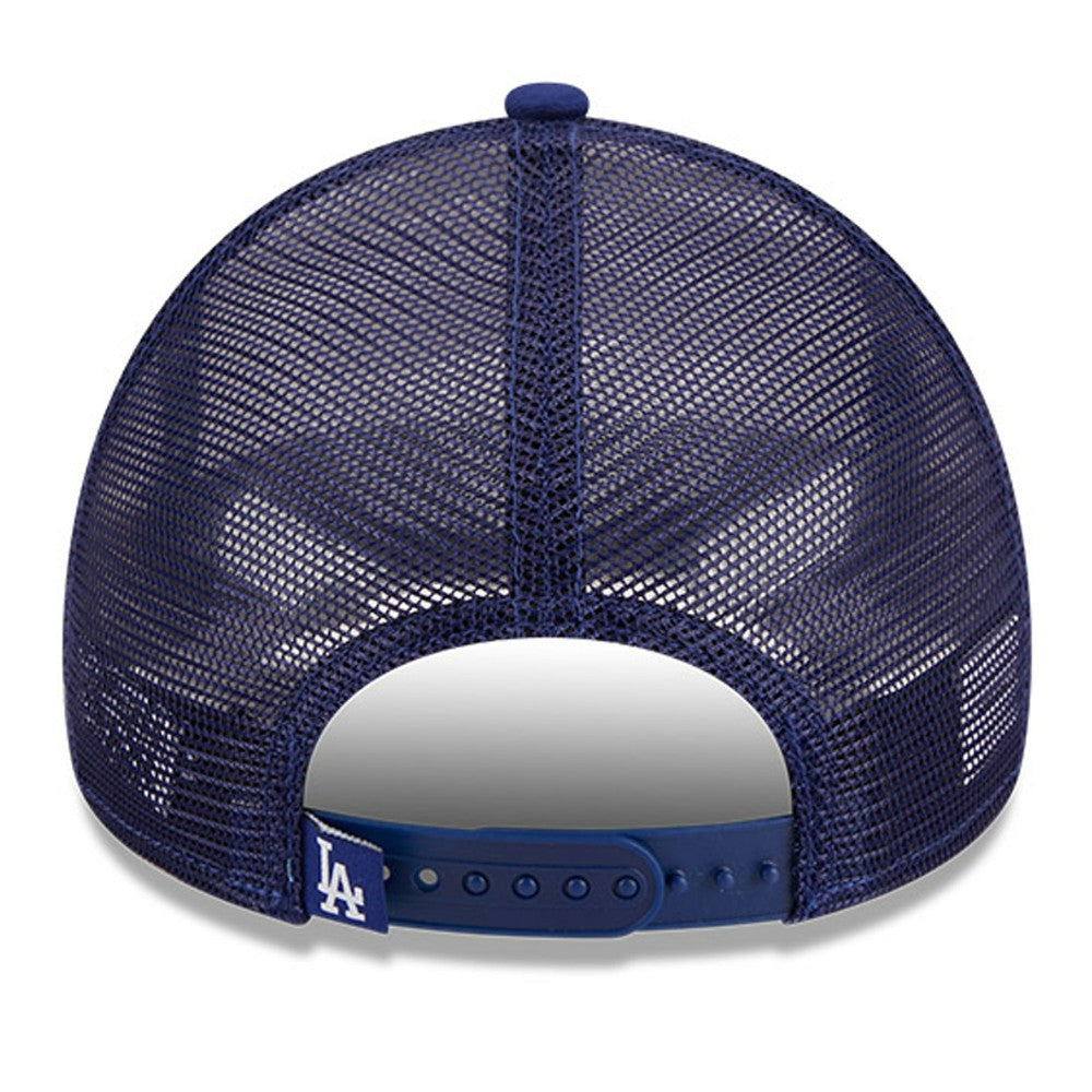 Los Angeles Dodgers New Era Stacked A-Frame Trucker 9FORTY Adjustable Hat - White/Royal - New Era Online