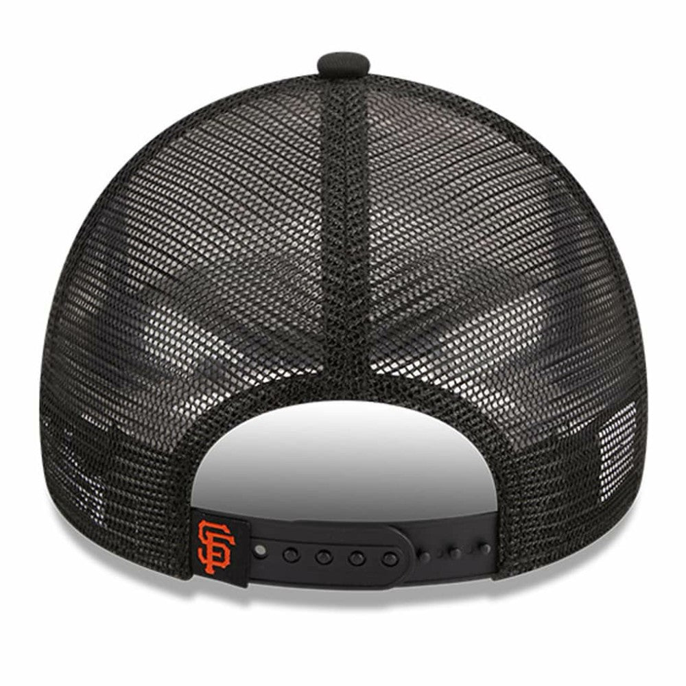 San Francisco Giants New Era Stacked A-Frame Trucker 9FORTY Adjustable Hat - White/Black - New Era Lifestyle