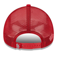 St. Louis Cardinals New Era Stacked A-Frame Trucker 9FORTY Adjustable Hat - White/Red - New Era Lifestyle