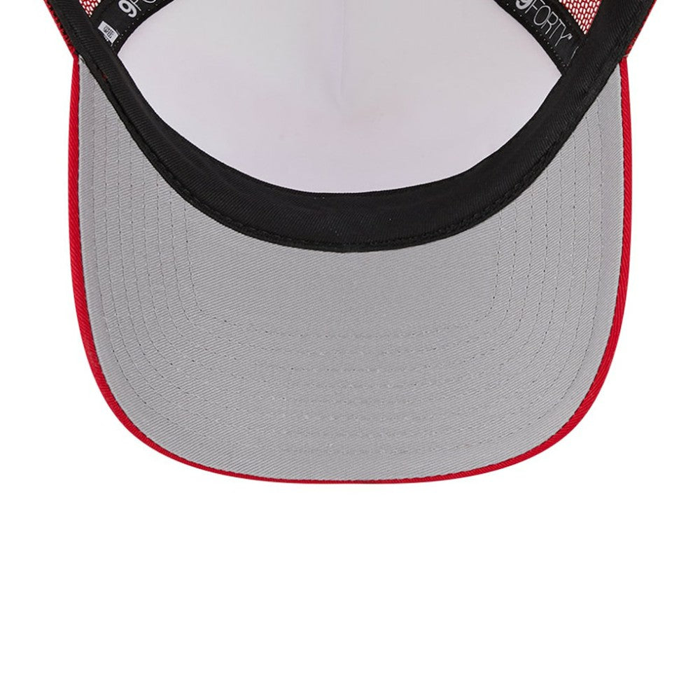 St. Louis Cardinals New Era Stacked A-Frame Trucker 9FORTY Adjustable Hat - White/Red - New Era Lifestyle