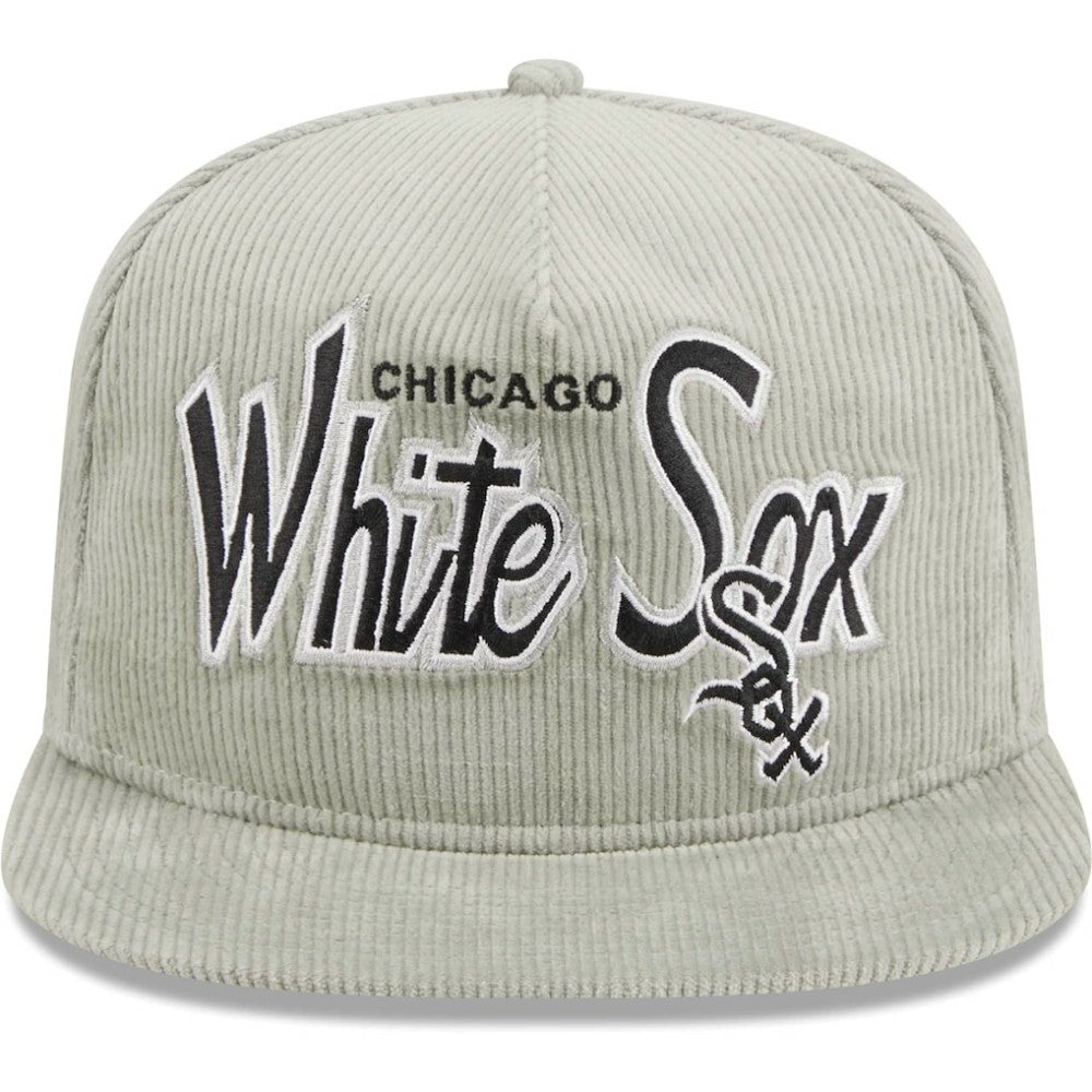 Chicago White Sox New Era Corduroy Golfer Adjustable Hat - Gray - New Era Lifestyle