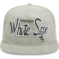 Chicago White Sox New Era Corduroy Golfer Adjustable Hat - Gray - New Era Lifestyle
