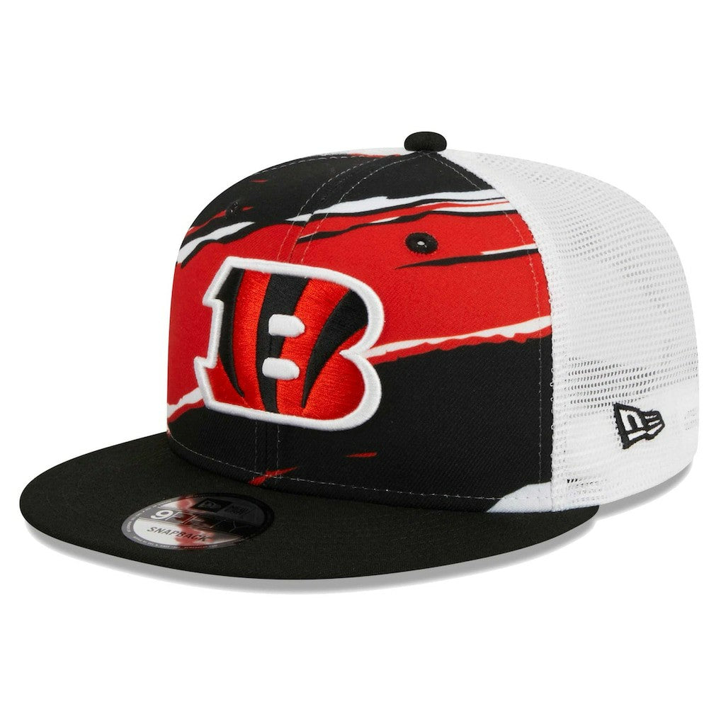 Cincinnati Bengals New Era Tear Trucker 9FIFTY Snapback Hat Black