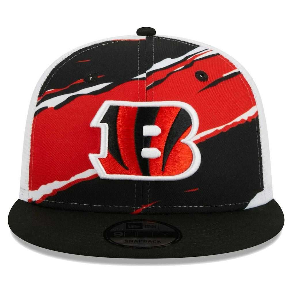 Cincinnati Bengals New Era Tear Trucker 9FIFTY Snapback Hat Black