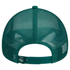 New York Jets New Era Stacked A-Frame Trucker 9FORTY Adjustable Hat White/Green