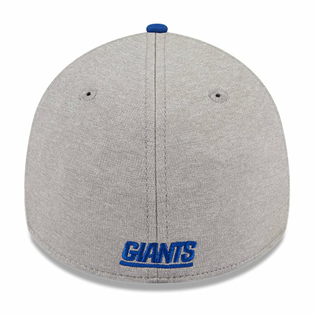 New York Giants New Era Striped 39THIRTY Flex Hat Heather Gray/Royal