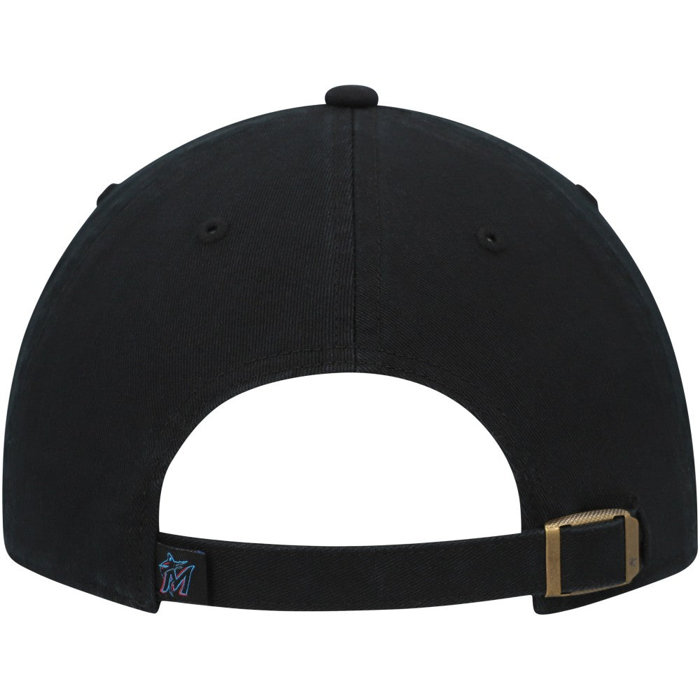 Miami Marlins '47 Team Pride Clean Up Adjustable Hat - Black - 47 brand Online