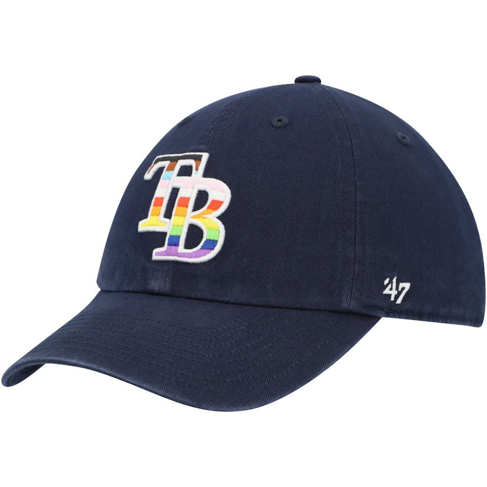 Tampa Bay Rays '47 Team Pride Clean Up Adjustable Hat - Navy - 47 brand Discount