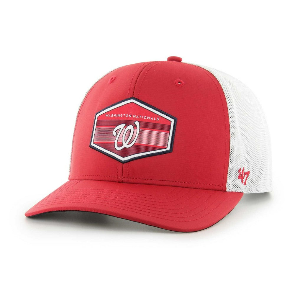 Washington Nationals '47 Burgess Trucker Snapback Hat - Red/White - 47 brand on Sale