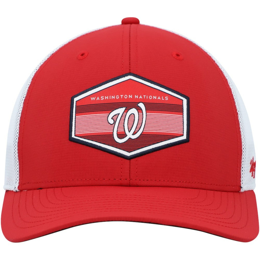 Washington Nationals '47 Burgess Trucker Snapback Hat - Red/White - 47 brand on Sale