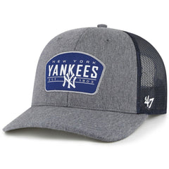New York Yankees '47 Slate Trucker Snapback Hat - Charcoal/Navy - 47 brand Lifestyle