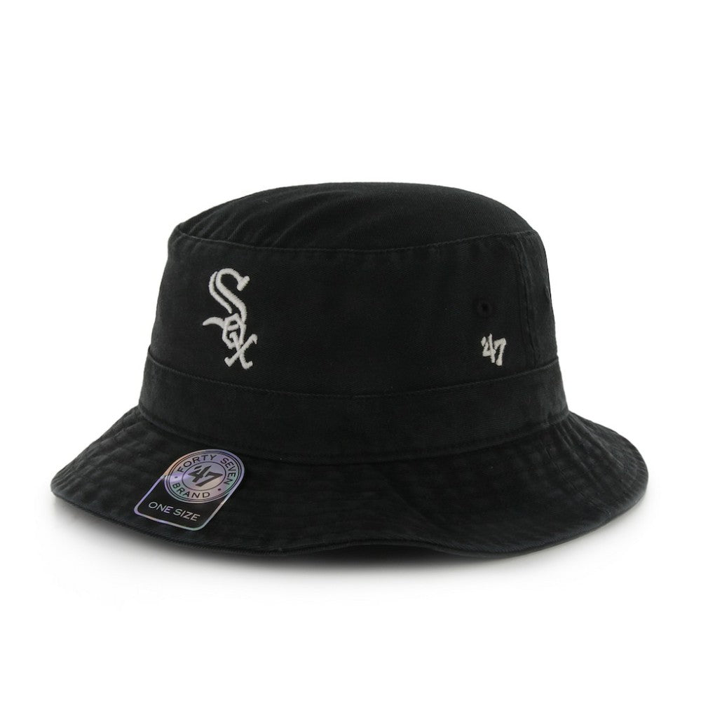 Chicago White Sox '47 Primary Bucket Hat - Black - 47 brand Lifestyle