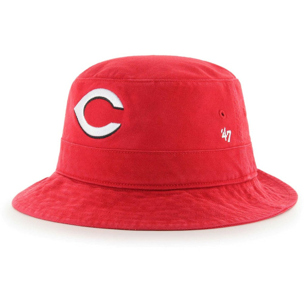 Cincinnati Reds '47 Primary Bucket Hat - Red - 47 brand Lifestyle