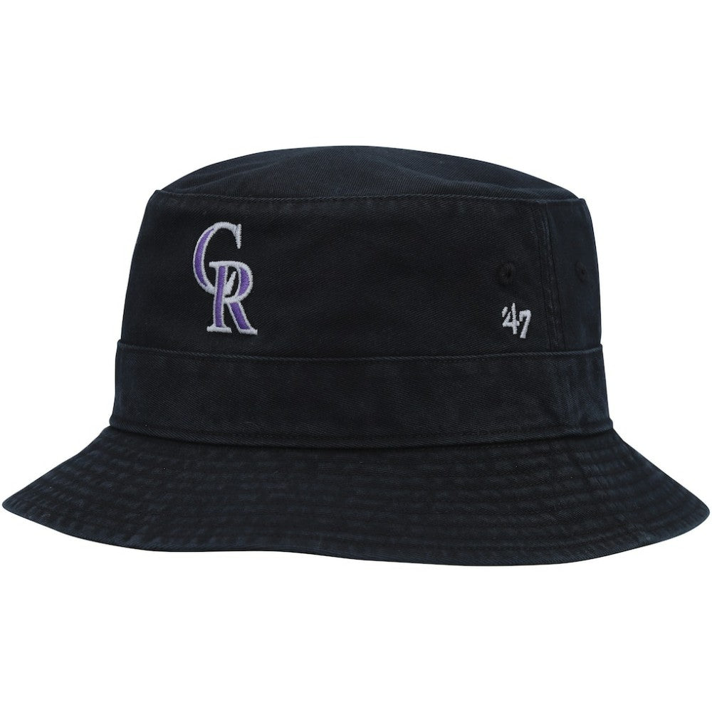 Colorado Rockies '47 Primary Bucket Hat - Black - 47 brand on Sale