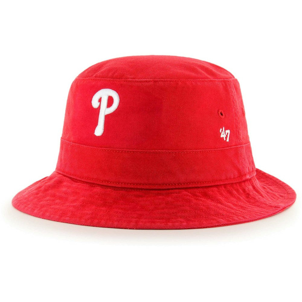 Philadelphia Phillies '47 Primary Bucket Hat - Red - 47 brand on Sale