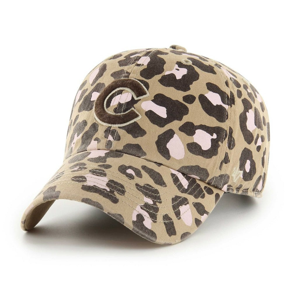 Chicago Cubs '47 Women's Bagheera Clean Up Adjustable Hat - Khaki - 47 brand Discount