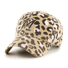 Miami Marlins '47 Women's Bagheera Clean Up Adjustable Hat - Khaki - 47 brand Sale