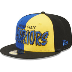 Golden State Warriors Pop Front 59FIFTY Fitted Hat for sale Black/Royal | New Era